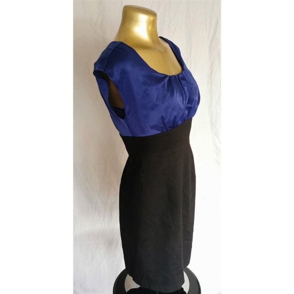 Smart Set Black and Royal Blue Dress - Picture 4 of 8